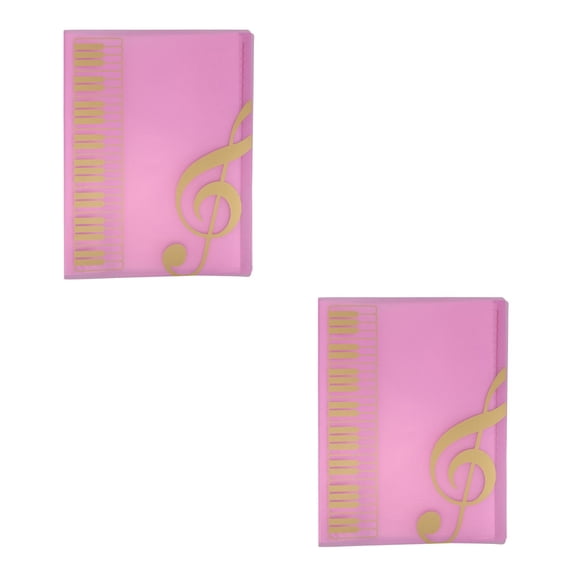 Masteelf 2pcs Precision Sheet Music Binder For Music Storage And Organization A4 Document Folder With 80 Pages For Piano Scores Choir Music And Band Flip Folder Pages