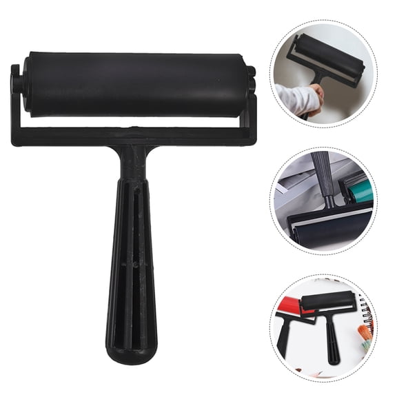 Masteelf 2pcs Printing Rollers Printmaking Rollers Diamonds Drawing Tools Portable Plastic Rollers