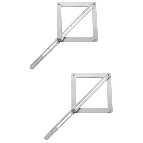 Masteelf 2pcs Protractor Angle Finder Angle Gauge Miter Gauge Short Corner Measuring Tool