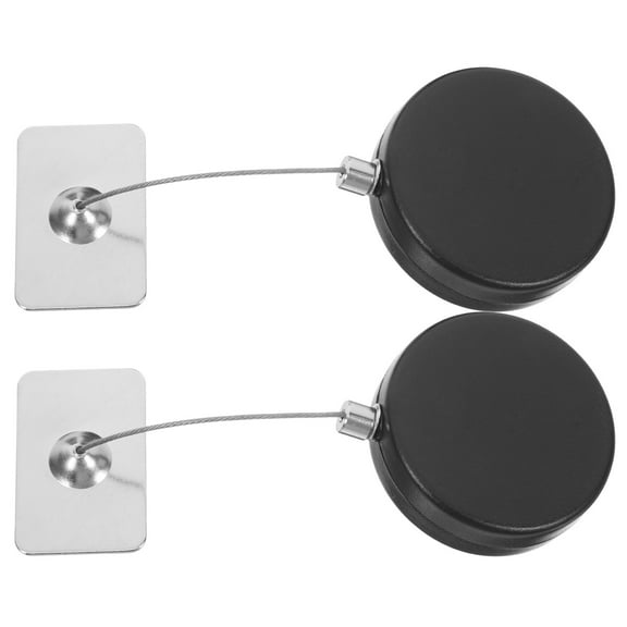 Masteelf 2pcs Retractable Security Cable Lock Remote Control Security Lock TV Remote Tether Hardware for TV DVD