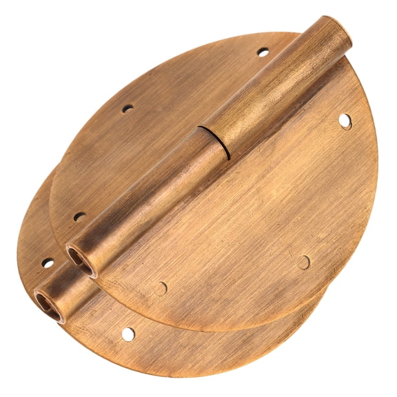 OFFIGAM 2pcs Copper Cabinet Hinges Heavy Duty Detachable Smooth for Closet Doors Vintage Chinese Style Decorative Design