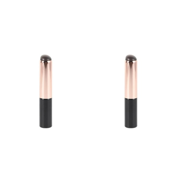 SWETRACE 2pcs Portable Nail Art Brush with Silicone Head Reusable and Easy to Clean for Manicure in Nail Salons