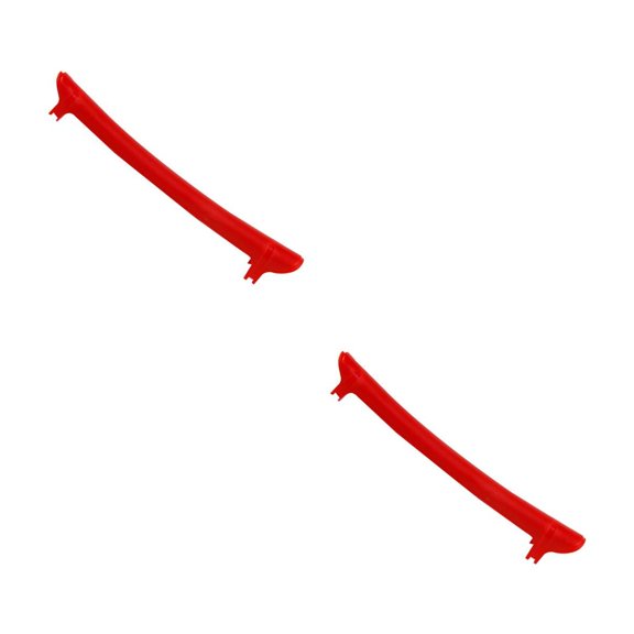 Masteelf 2pcs Rubber Posted Rear the Fork Protector Chain Affixed Stickers Chain Protector (Red)