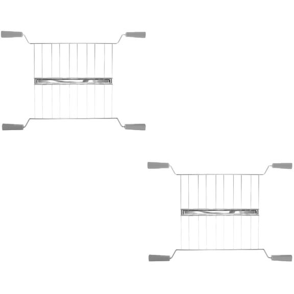 Masteelf 2pcs Sandwich Bread Slice Rack Household Toaster Replacement Warming Rack Toaster Sandwich Break Rack