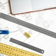 thumbnail image 1 of IDEANATEGRATE Ruler Engineering 2Pcs 12.8X0.98X0.2In For Designers Engineering Work, 1 of 8