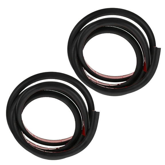 Masteelf 2pcs Self-Adhesive Rubber Weather Strip Door Weather Stripping RV Gutter Trim Universal Car Door Sealant Truck Tailgate Seal Car Roof Gutter