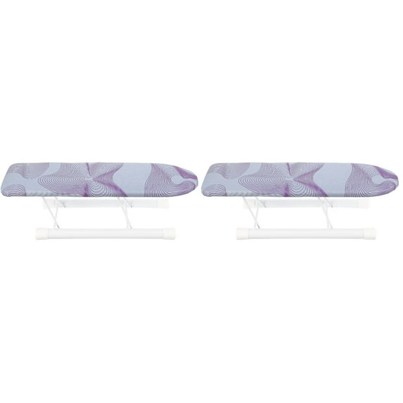 Masteelf 2pcs Sleeve Small Ironing Board Portable Ironing Board Tabletop Dorm Ironing Board Ironing Mat