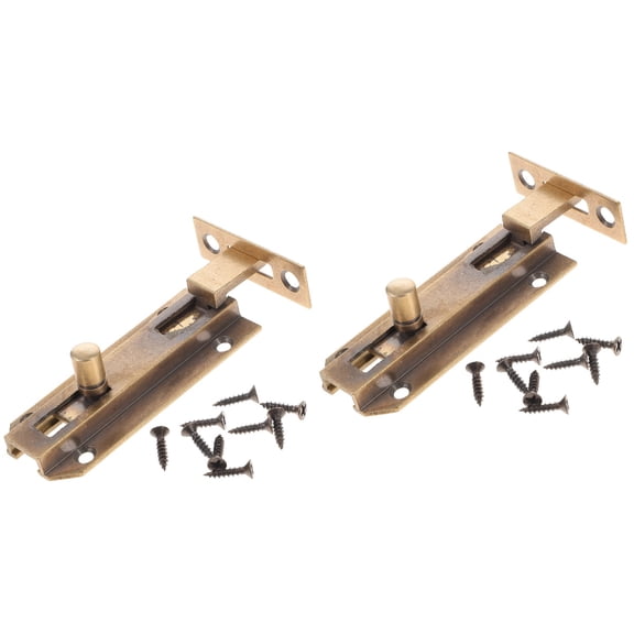 Masteelf 2pcs Slide Lock Inside Door Latch Lock Sliding Door Security Door Lock Latch