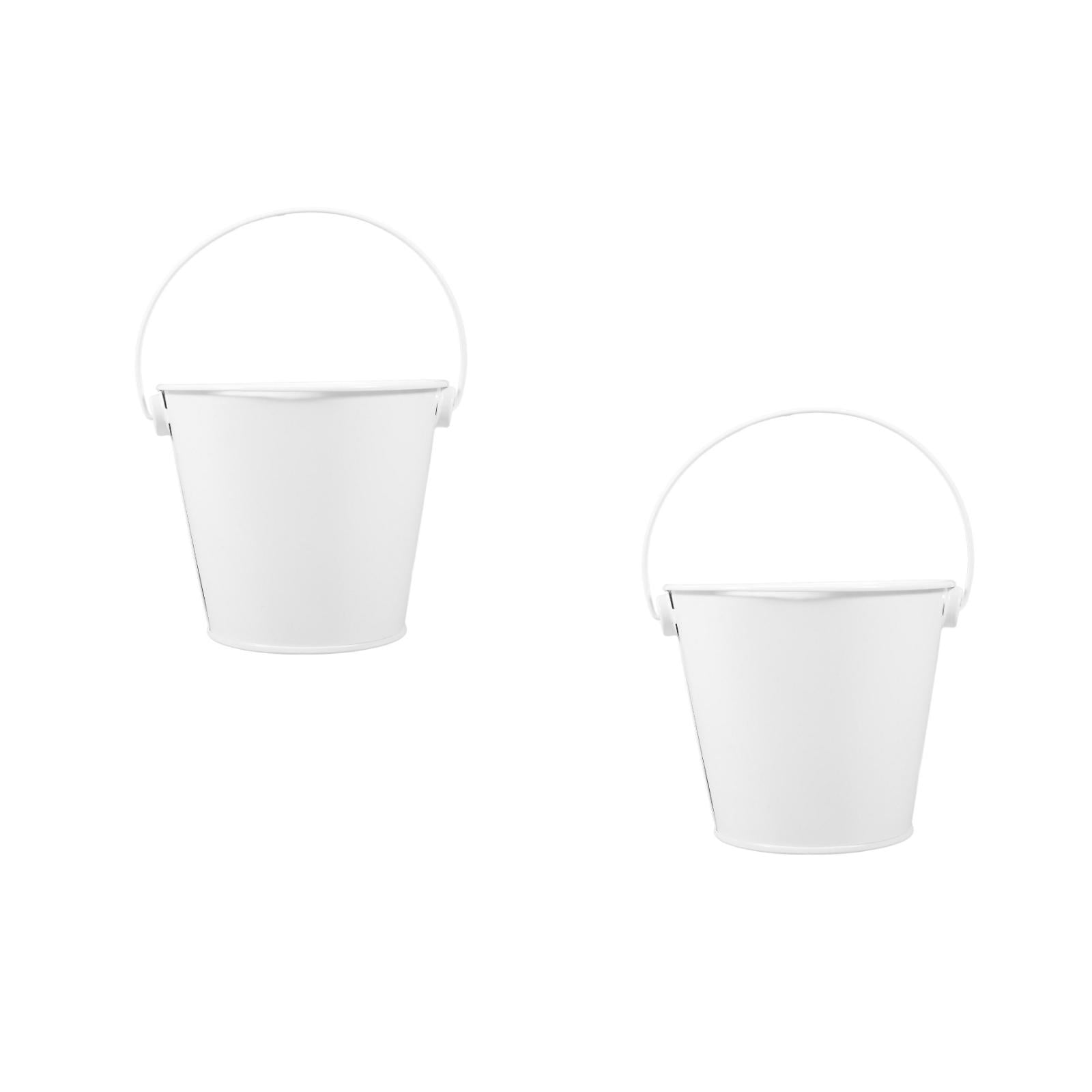 Masteelf 2pcs Small Metal Buckets With Handle For Classroom Party And ...