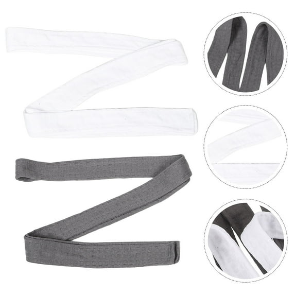 Masteelf 2pcs Soft Pajama Waist Belt Replacement for Unisex Robes and Bathrobes Adjustable Tie Belt for Home and Travel, Comfortable polyester Bathrobe Belt