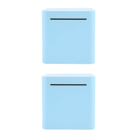 HEATSHAKING Stainless Steel Bank, Sky-Blue, Durable, Compact for Home Use, 2Pcs