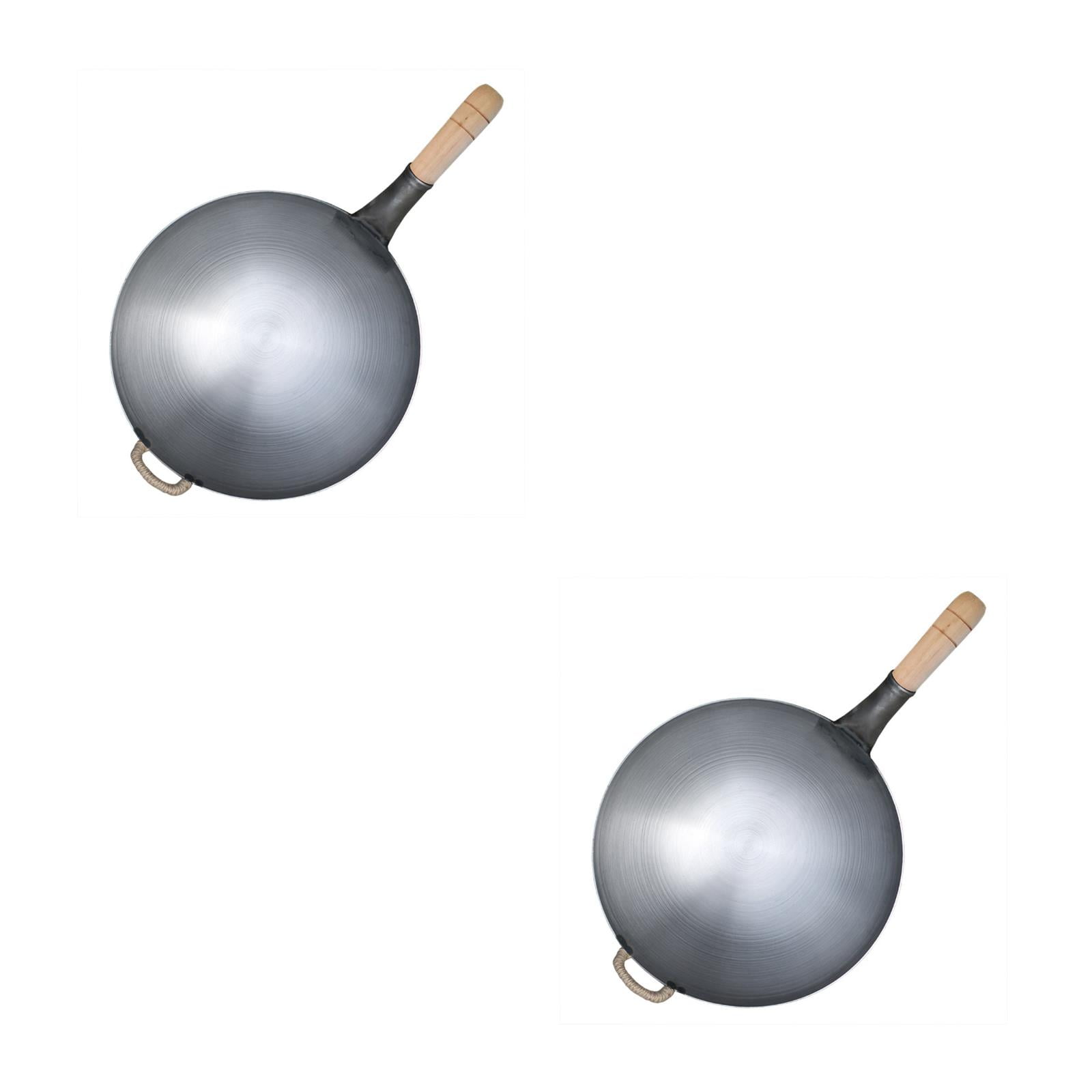 OFFIGAM Set of 2 Non-Stick Frying Pans with Wooden Handles, Cookware for Everyday Use