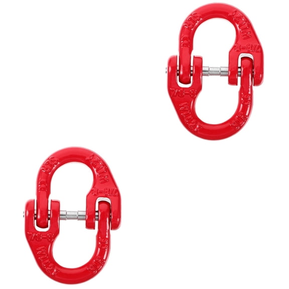 Masteelf 2pcs Steel Connecting Link 2T Load Chain Coupling Connector Attachment