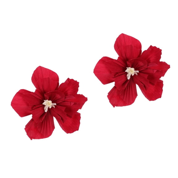 Masteelf 2pcs Paper Flowers Decoration 3D Wall Handicraft Artificial Flowers DIY Craft Supplies Fake Flower Heads Artificial Flowers Party Decorative Flower DIY Festival Home Decor