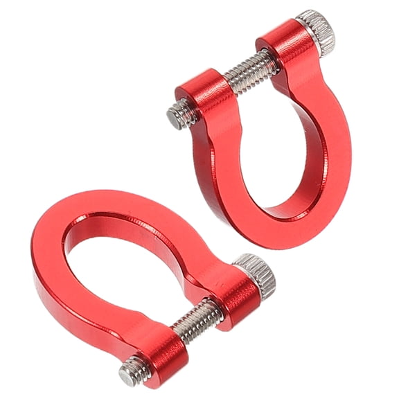 Masteelf 2pcs Sturdy Aluminum Alloy Tow Hook For Rc Crawler Cars Functional Towing Shackle Model Car Supplies And Climbing Car Accessories