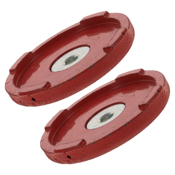 Masteelf 2pcs Trailer Jack Wheel Block Stabilizer Heavy Duty Rubber Travel Trailer Jack Caster Wheel Dock Stopper for RVs Camping Trailers