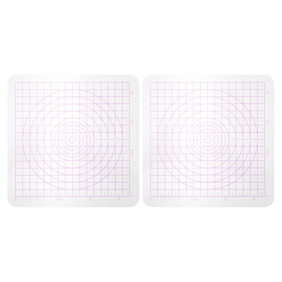 Masteelf 2pcs Transparent Acrylic Clay Pressing Plate with Round Corners Easy to Clean Board for DIY Clay Sculpting Pottery and Art Projects for Schools and Home Use