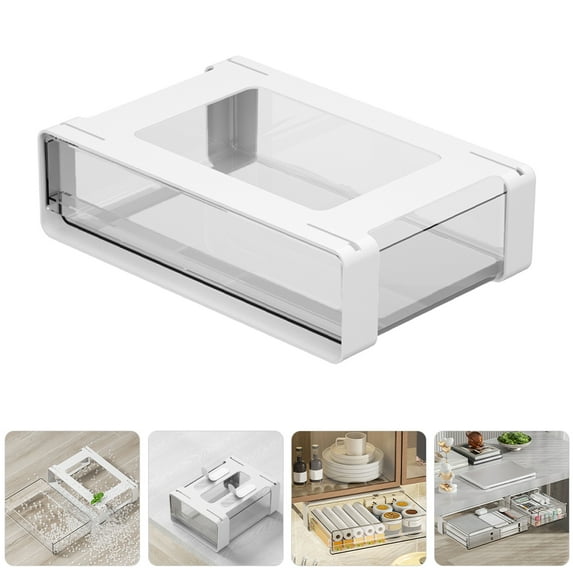 Masteelf 2pcs Under Table Drawer Drawer Large Capacity Storage Box For Office And Dorm Supplies Unit For Under Desk Standing Desk Drawer