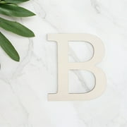 Masteelf 2pcs Large Unfinished Wooden Letter B Cutout for Crafts, Paintable Alphabet Sign for Wall Decor, Home and Nursery Decoration