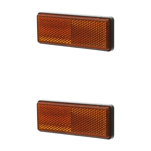 Masteelf 2pcs Universal Reflective Strips For Cars Trailers and Trucks Splashproof Reflectors For Enhanced Nighttime Safety And Visibility