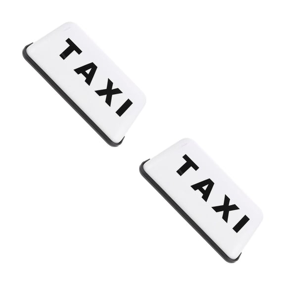 Masteelf 2pcs Universal Taxi Roof Sign Light 12V LED Car Top Indicator Lamp Taxi Light with Taxi Sign for All Taxi Models Universal Taxi Lamp