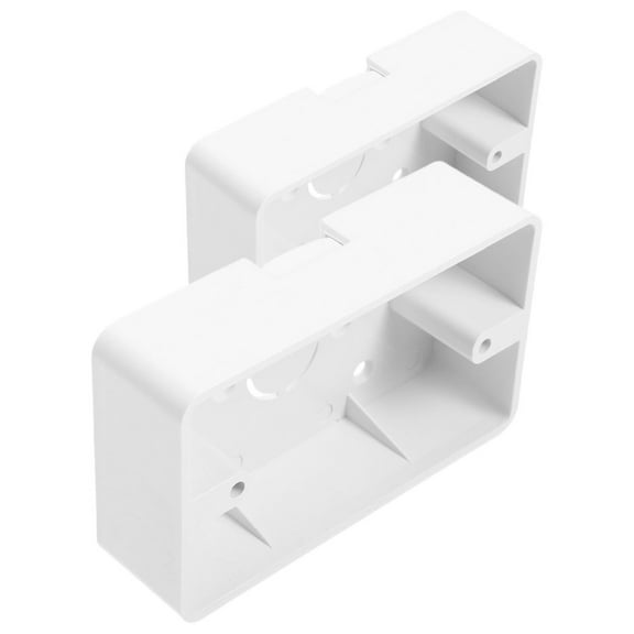 Masteelf 2pcs Versatile Surface Mount Electrical Outlet Box for Wall Mounted Installations Wall Outlet Box Socket Box Universal  Switch Box