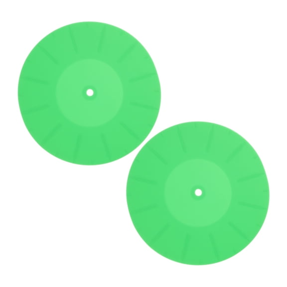 Masteelf 2pcs Vinyl Recorder Mats Vinyl Recorder Silicone Mats Record Player Cushions Turntable Slipmats