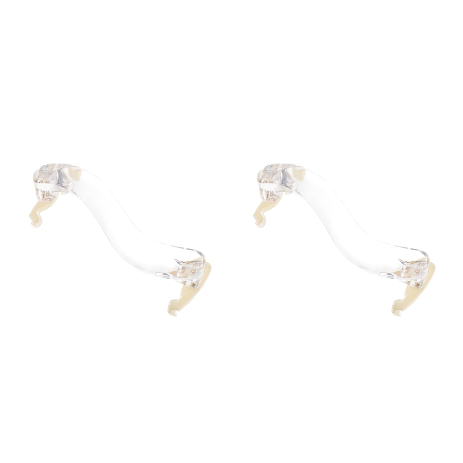 Masteelf 2-Pack Violin and Viola Shoulder Rests, Comfortable White Orchestral String Instrument Support Accessories