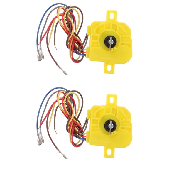 Masteelf 2pcs Washer Timer 180 Degree Replacement Washer Timer Unit 6-line Washer Accessory