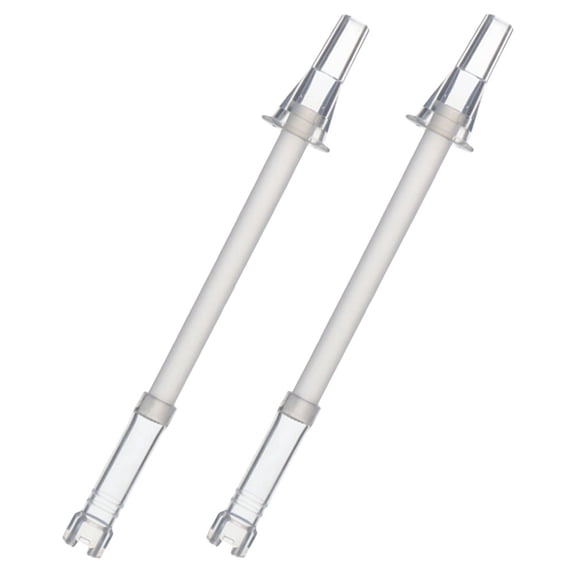 Masteelf 2-Pack Reusable Silicone Drinking Straws for Water Bottles, Insulated Mugs, Tumblers, and Cold Beverages