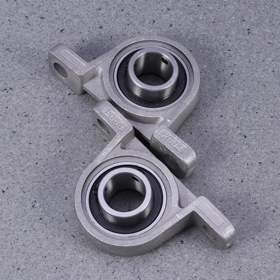 Masteelf 2pcs Zinc Alloy Vertical Bearings with 20mm Inner Diameter for Machinery Silver