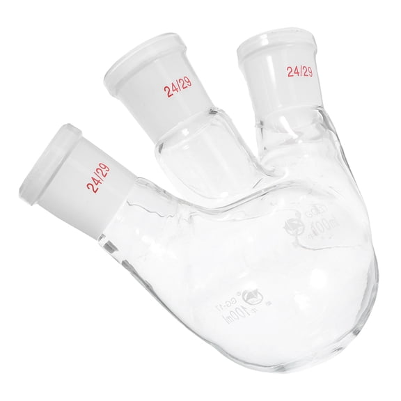 Masteelf 3 Neck Boiling Flask Boiling Flask-3-neck Professional Flask 13.5X10.5CM