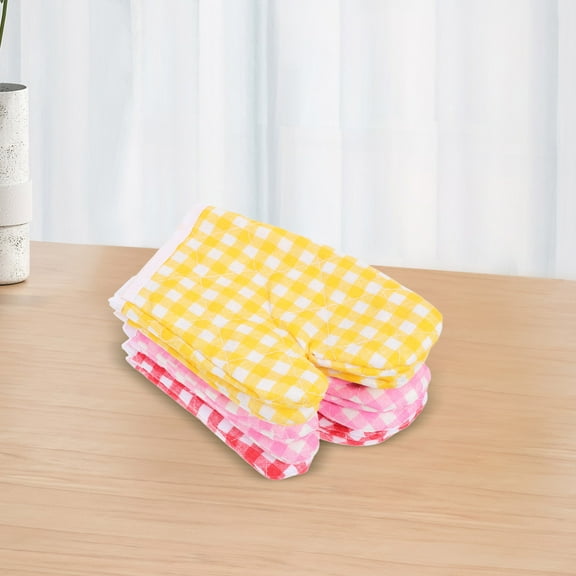 Masteelf 3 Pairs Of Practical Oven Mittens Heat-Resist Kids Oven Mitts Decorative Oven Gloves Thermal Toddlers Oven Mitts Portable Oven Mitten Comfortable Wearing Kids Play Oven Mitts