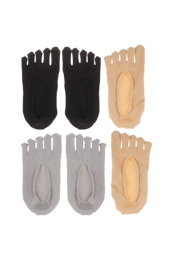 Low Cut Toe Socks for Women with Toe Separation 3 Pairs
