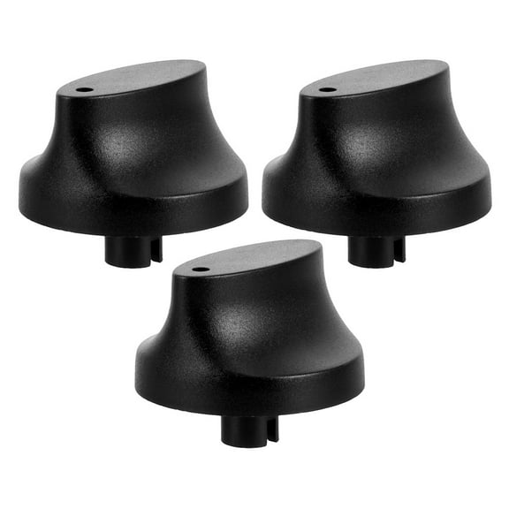 Masteelf 3 Pcs Air Conditioner Replacement Knobs Electric Switch Black