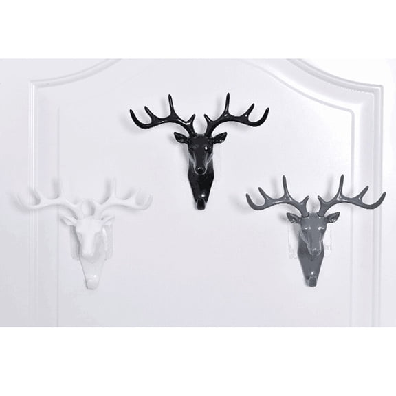 Masteelf 3 Pcs Animal Skull Wall Decor Home Decoration Hooks Antler