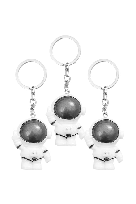 Masteelf 3 Pcs Astronaut Keychain Spacemen Ring Cartoon The Gift Travel