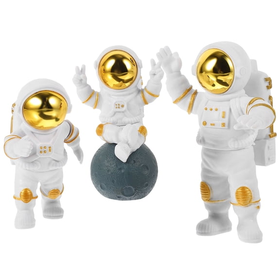 Masteelf  3 Pcs Astronaut Ornaments Room Decor Space Theme Decoration