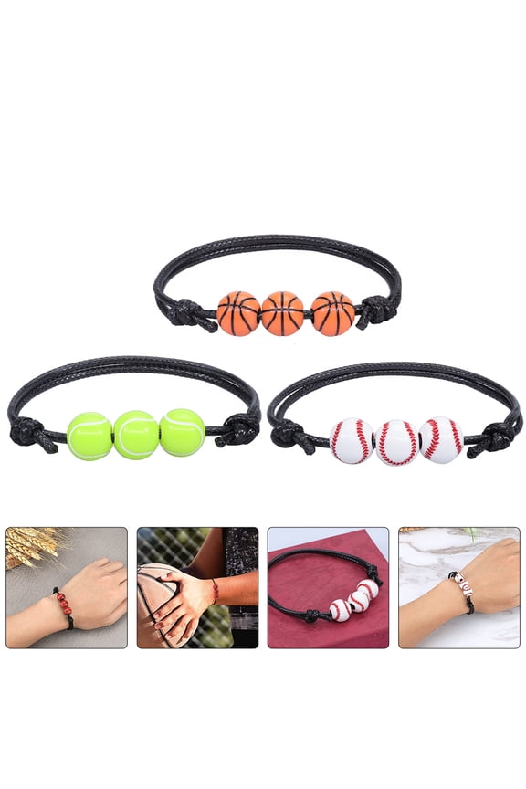 3 Pcs Bracelet Beads Boy Lovers Miss 25.00X25.00X2.00CM