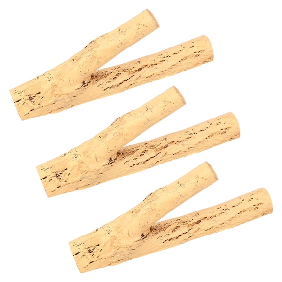LOLIPPYY Resin Wall Hooks 3-Pack, 3.3x1.4 Inch Decorative Hanging Hooks for Home and Office