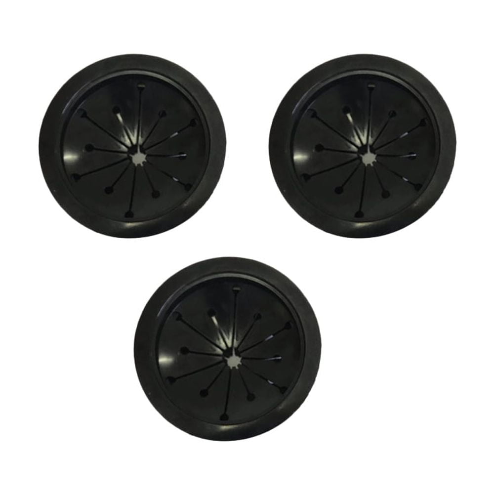 Masteelf 3 Pcs Drain Strainer Splash Guard Sink Baffle Disposal Replacement Black