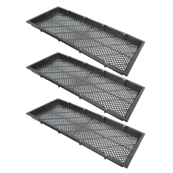 OFFIGAM Hydroponic Germination Tray Plastic Black 3Pcs