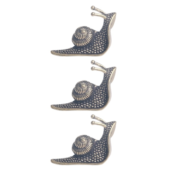 Masteelf 3 Pcs Hermit Crab Shells Horns Snail Ornament Desktop Decoration Figurine