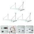 thumbnail image 1 of Masteelf  3 Pcs Wall Shelf Floating Shelves Rack Mounted Organizers White, 1 of 8