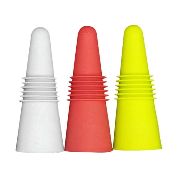 Masteelf  3 Pcs Wine Corks Bottle Seal Stopper Display Sealer Stoppers