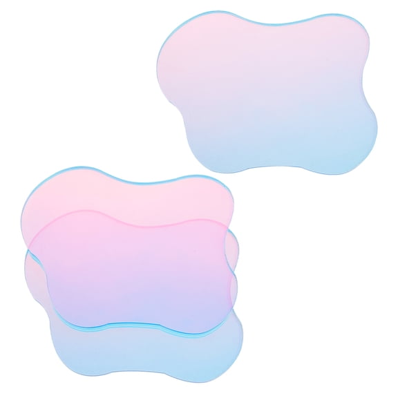 Masteelf 3 Pcs for Desk Acrylic Decorative Plate 16.50X13.00X0.50CM