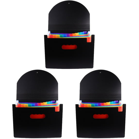 Masteelf 3 Pieces Accordion Folder Documents Folders Space-saving File Compact