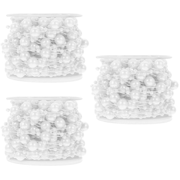 Masteelf 3 Rolls Bead String Hanging Decor Creative Bead String DIY Craft Ornament