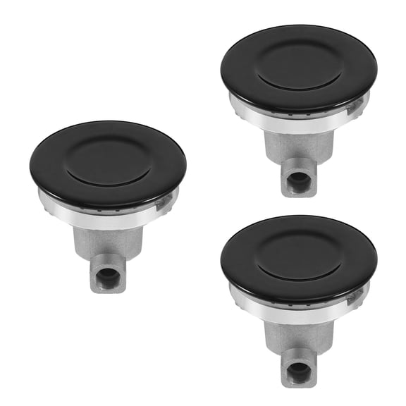 Masteelf 3 Sets  Of Gas Stove Burner Replacement Cooker Hob Gas Burner Cap Household Burner Head Cap Stove Cover For Gas Stove Aluminium Alloy Burner Covers