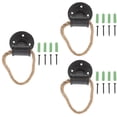 thumbnail image 1 of LOLIPPYY Black Vintage Rope Style Cabinet Handles for Home Furniture, Set of 3 Drawer Pulls, 1 of 8